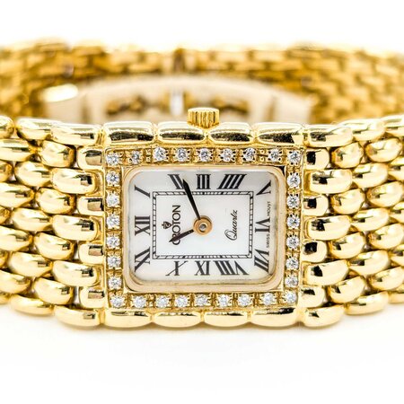 Watch Croton Quartz .15ctw Round Diamonds 20mm 14ky 6.25" Watch Only 224116002