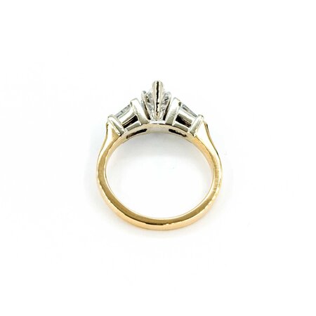 Ring Engagement 3 Stone .50ct Marquise Diamond .32ctw Diamonds 14ky sz6.25 224110309