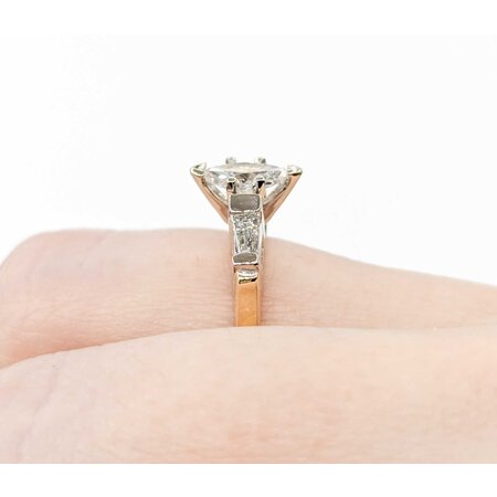 Ring Engagement 3 Stone .50ct Marquise Diamond .32ctw Diamonds 14ky sz6.25 224110309