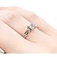 Ring Engagement Peek a Boo .65ct Princess Diamond .12ctw Diamonds 18kw sz6 224110308
