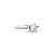 Ring Engagement Peek a Boo .65ct Princess Diamond .12ctw Diamonds 18kw sz6 224110308