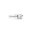 Ring Engagement Peek a Boo .65ct Princess Diamond .12ctw Diamonds 18kw sz6 224110308