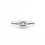 Ring Engagement Peek a Boo .65ct Princess Diamond .12ctw Diamonds 18kw sz6 224110308