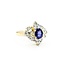 Ring 1.00ctw Round & Baguette Diamonds .80ct Purple Sapphire 14ky sz8.5 124110152