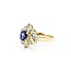 Ring 1.00ctw Round & Baguette Diamonds .80ct Purple Sapphire 14ky sz8.5 124110152