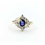 Ring 1.00ctw Round & Baguette Diamonds .80ct Purple Sapphire 14ky sz8.5 124110152