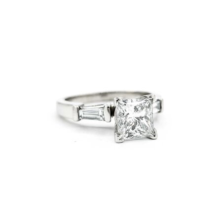 Ring Engagement 2.00ct Princess Cut Diamond .34ctw Diamonds Platinum sz7 224110314