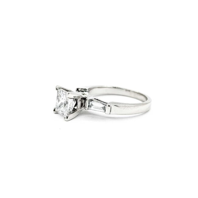 Ring Engagement 2.00ct Princess Cut Diamond .34ctw Diamonds Platinum sz7 224110314
