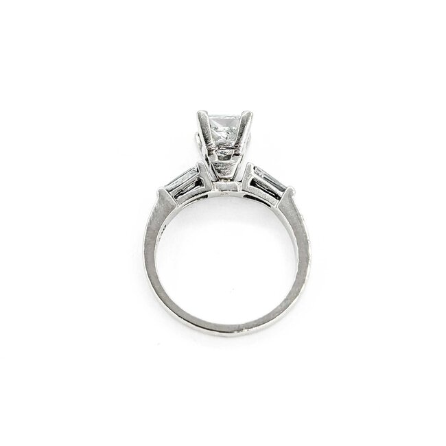 Ring Engagement 2.00ct Princess Cut Diamond .34ctw Diamonds Platinum sz7 224110314