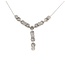 Necklace Diamond Fashion .62ctw Round Diamonds Illusion Chain 10kw 17" 0.8mm 124112009
