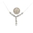 Necklace Diamond Fashion .62ctw Round Diamonds Illusion Chain 10kw 17" 0.8mm 124112009