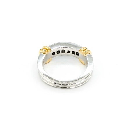 Ring .50ctw Princess Diamonds Channel 18ky/Platinum sz6.5 224110008