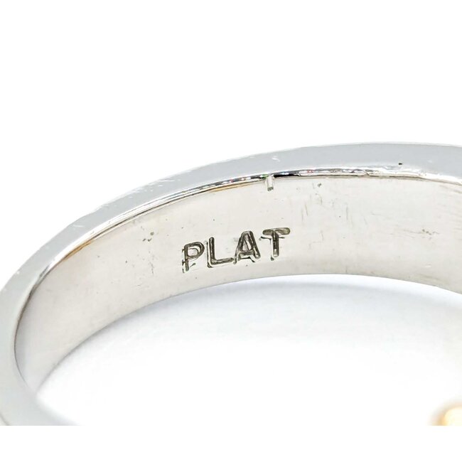 Ring .50ctw Princess Diamonds Channel 18ky/Platinum sz6.5 224110008