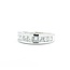 Ring 10 Stone Channel Set 1.00ctw Princess Cut Diamonds 14kw sz6.5 224110452