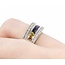 Ring Channel Set .25ctw Round Diamonds .65ctw Multi Color Synthetic Sapphire 14kw sz5.5 124110153
