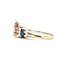 Ring Channel Set .20ctw Round Diamonds .70ctw Blue Sapphire 1.07ct Pink Tourmaline 14kw sz7 7mm 124060208