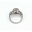 Ring LeVian .75ctw Round White & Chocolate Diamonds .55ct Emerald 14kw sz6.25 10mm 124060218