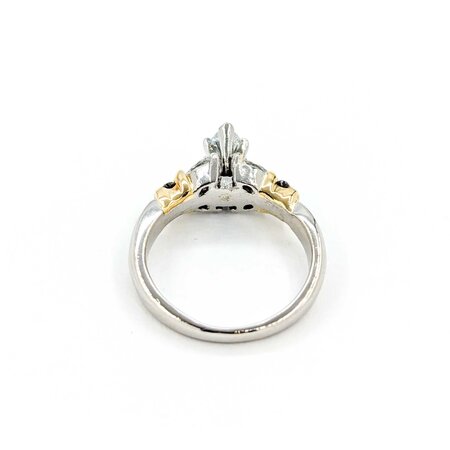 Ring Engagement .40ct Marquise Diamond .30ctw Diamonds Platinum/18ky sz4.75 224110311