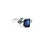 Ring Scroll .40ctw Princess Cut Diamonds 2.25ct Sapphire 14kw sz6 224110174