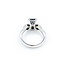 Ring Scroll .40ctw Princess Cut Diamonds 2.25ct Sapphire 14kw sz6 224110174