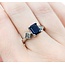Ring Scroll .40ctw Princess Cut Diamonds 2.25ct Sapphire 14kw sz6 224110174
