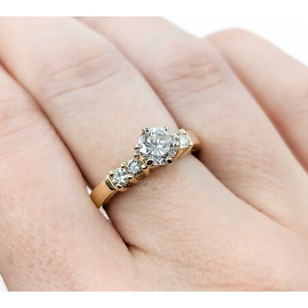 Ring Engagement .73ct Round Diamond .32ctw Diamonds 14ky sz6.25 124110300