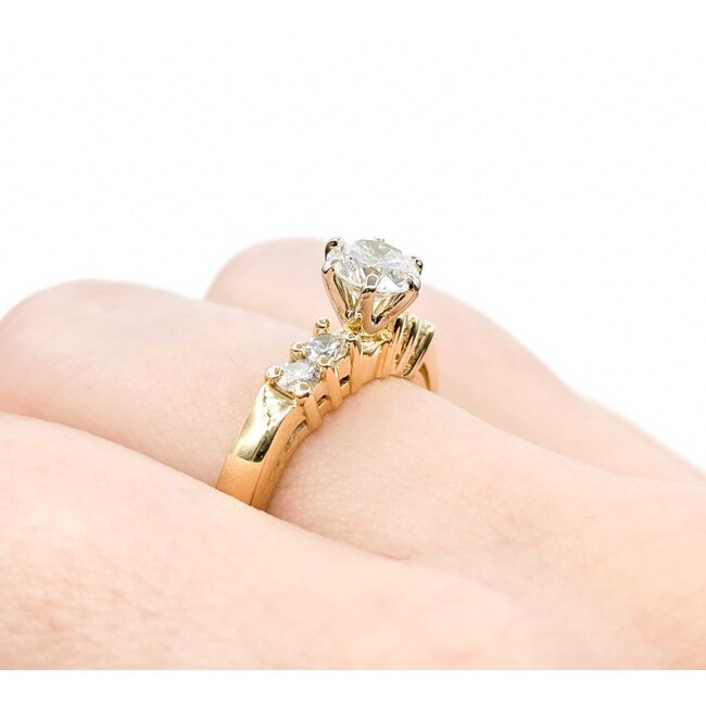 Ring Engagement .73ct Round Diamond .32ctw Diamonds 14ky sz6.25 124110300