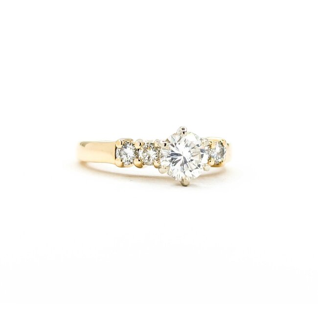 Ring Engagement .73ct Round Diamond .32ctw Diamonds 14ky sz6.25 124110300