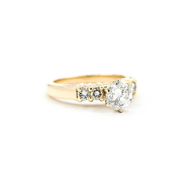 Ring Engagement .73ct Round Diamond .32ctw Diamonds 14ky sz6.25 124110300