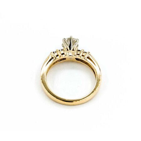 Ring Engagement .73ct Round Diamond .32ctw Diamonds 14ky sz6.25 124110300
