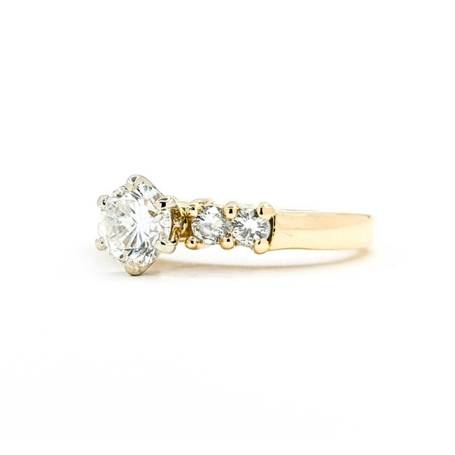 Ring Engagement .73ct Round Diamond .32ctw Diamonds 14ky sz6.25 124110300
