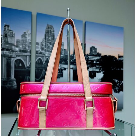 Handbag Louis Vuitton Sullivan Vernis Fuchsia Monogram Horizontal 124115038