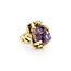 Ring Coral Motif 25ct Crystal Amethyst 14ky sz8.5 224110207