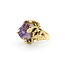 Ring Coral Motif 25ct Crystal Amethyst 14ky sz8.5 224110207