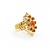 Ring Antique Style 2.5/6x4 Cabochon Coral 14ky sz8 224110206