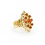 Ring Antique Style 2.5/6x4 Cabochon Coral 14ky sz8 224110206