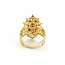 Ring Antique Style 2.5/6x4 Cabochon Coral 14ky sz8 224110206