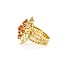 Ring Antique Style 2.5/6x4 Cabochon Coral 14ky sz8 224110206