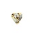 Pendant Heart Slide .50ctw Round/Baguette Diamonds 23x23mm 14ky " 224111006
