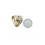 Pendant Heart Slide .50ctw Round/Baguette Diamonds 23x23mm 14ky " 224111006
