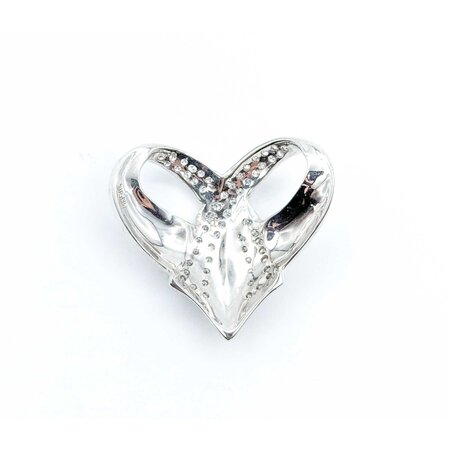 Pendant Heart Slide 1.00ctw Round Diamonds 31x28mm 14kw " 224111005