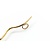 Pendant Squiggley .02ctw Round Diamonds 14ky 224111007