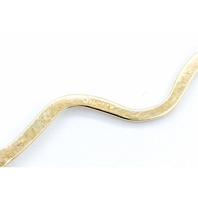 Pendant Squiggley .02ctw Round Diamonds 14ky 224111007