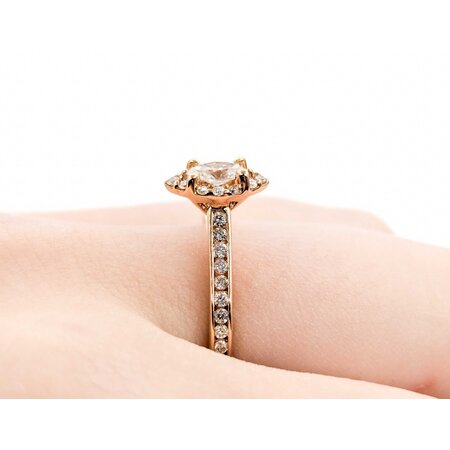 Ring .25ctw Marquise Diamonds Halo .50ctw Diamonds 14kr sz7 124110005