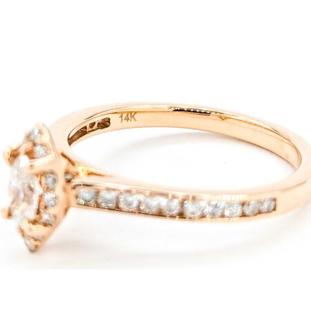 Ring .25ctw Marquise Diamonds Halo .50ctw Diamonds 14kr sz7 124110005