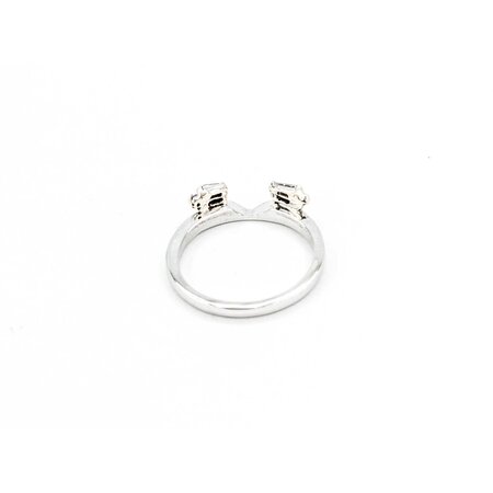 Ring Wrap .20ctw Round/Baguette Diamonds Platinum sz5 224110453