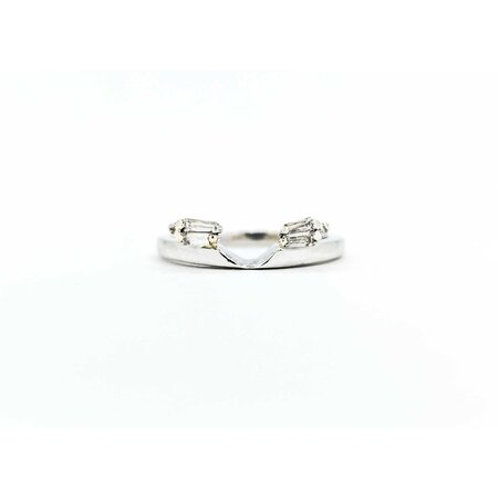 Ring Wrap .20ctw Round/Baguette Diamonds Platinum sz5 224110453
