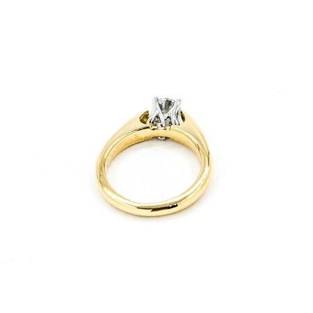 Ring Engagement Solitaire .50ct Round Diamond 18ky sz5 224110315