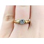 Ring Engagement Solitaire .50ct Round Diamond 18ky sz5 224110315
