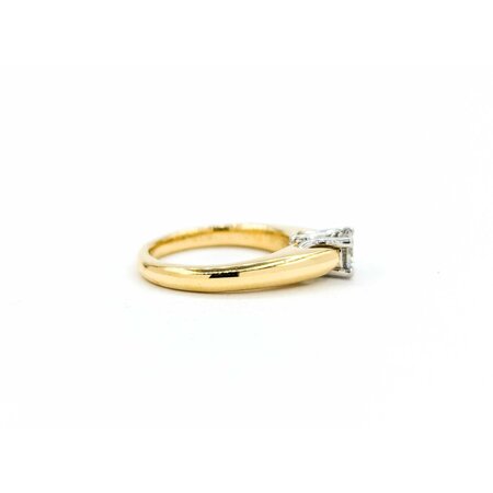 Ring Engagement Solitaire .50ct Round Diamond 18ky sz5 224110315